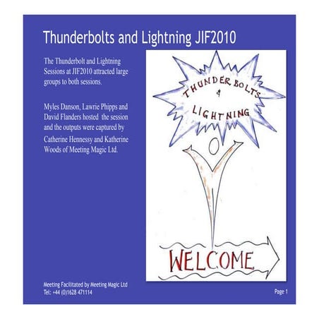 Thunderbolts and lightning outputs | PDF