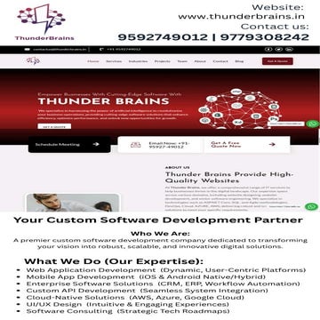 Thunder Brain Custom Software Development Company in Gurugram and ...