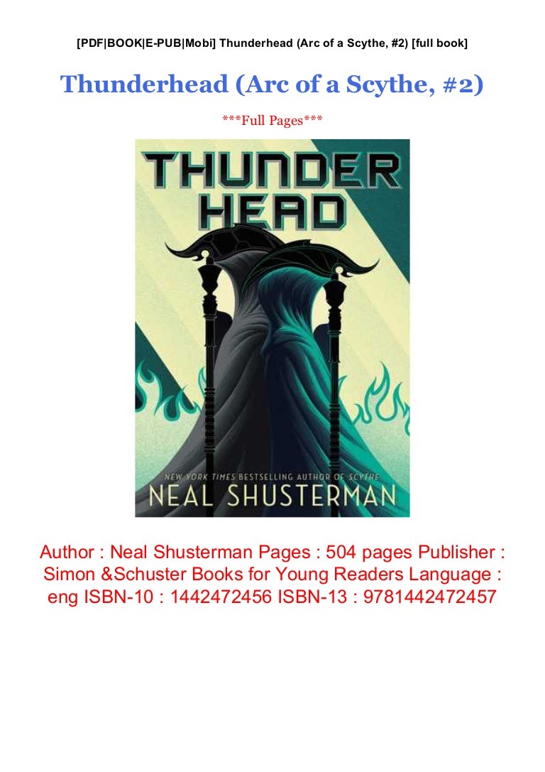 Thunderhead (Arc of a Scythe, 2) Full Books