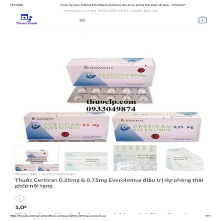 Thuoc CellCept 250mg Mycophenolate mofetil | ThuocLP | PDF