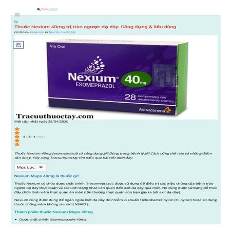 Tracuuthuoctay nexium | PDF