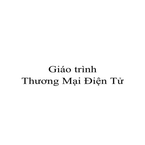 Thuong Mai Dien Tu