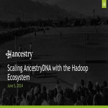 Scaling AncestryDNA with the Hadoop Ecosystem. Presented at the San Jose Hado...