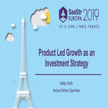 Using Product Led Growth as an Indicator for Investment with OpenView