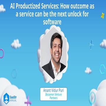 SaaStr Annual 2024: AI Productized Services: How Outcome as a Service Can Be ...
