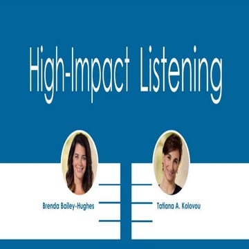 LinkedIn Learning course: High-impact listening | Talent Connect 2017