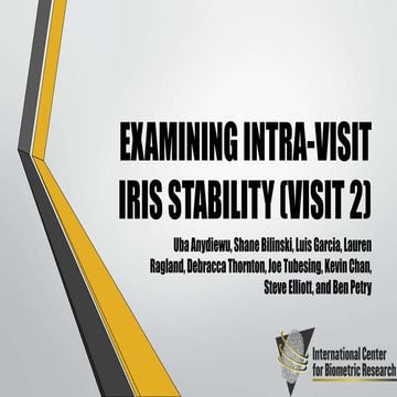 Examining Intra-Visit Iris Stability - Visit 2