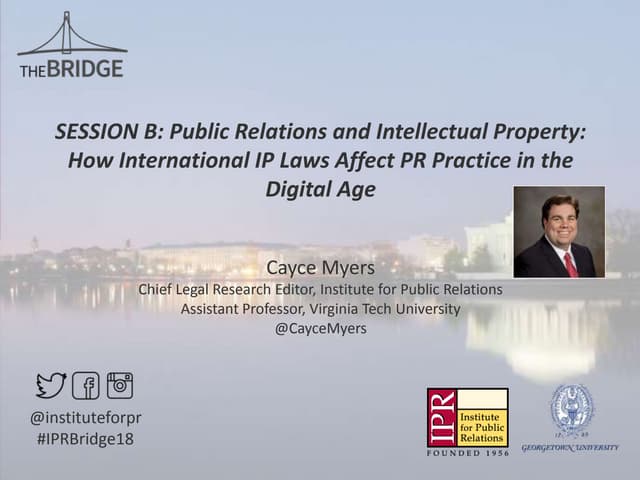 How International IP Laws Affect PR Practice in the Digital Age