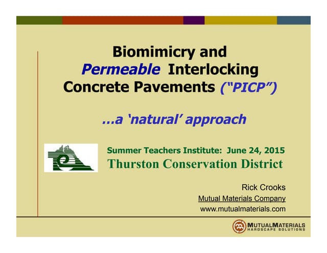 Permeable Interlocking Concrete Pavers