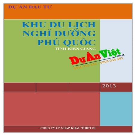 Thuyet minh du an khu du lich nghi duong phu quoc | PDF