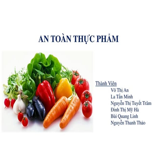 Thuyet trinh ve an toan thuc pham