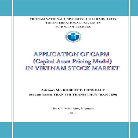 Thesis on CAPM application