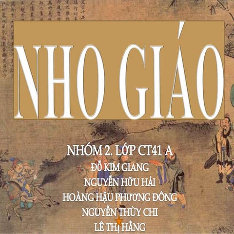 Bài thuyết trình Nho giáo