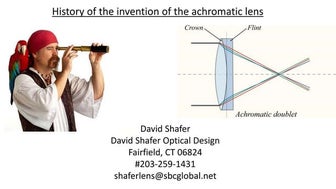 The invention  of the achromatic lens