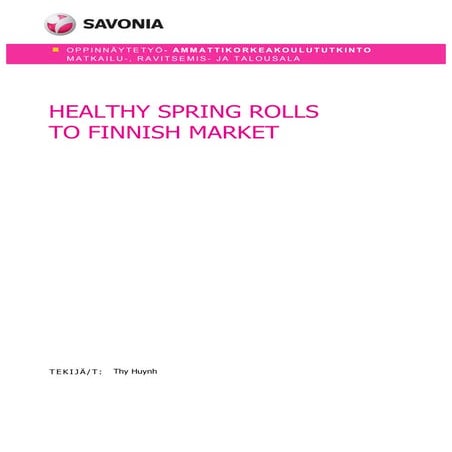 Spring Rolls to finish in the market.... | PDF