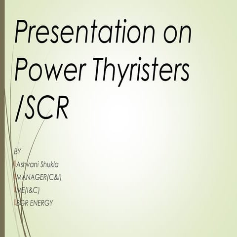 Thyrister/SCR