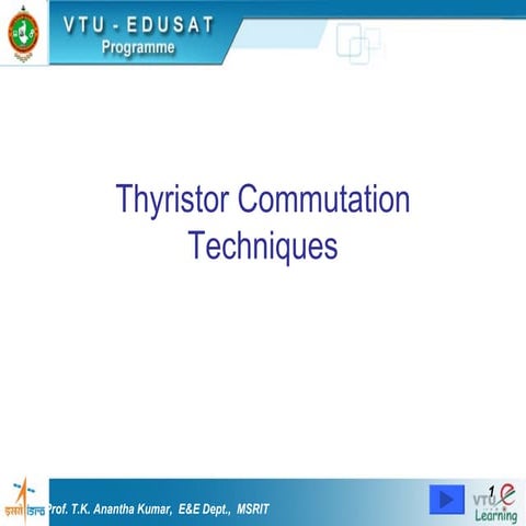Thyristor Commutation Techniques