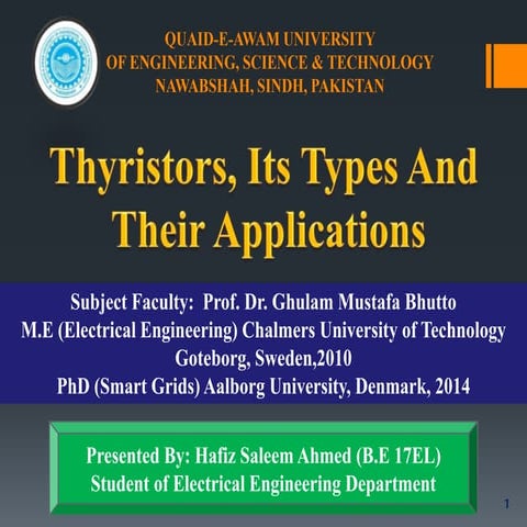 Thyristors, its types