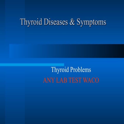 Thyroid diseases-symptoms