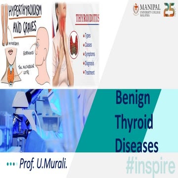 Benign Diseases of Thyroid - C/F & Management | PDF