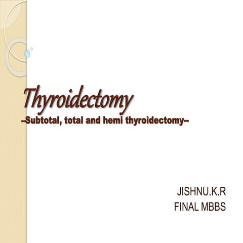 Thyroidectomy