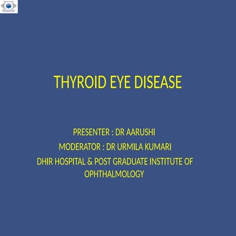 Thyroid eye disease | PPTX