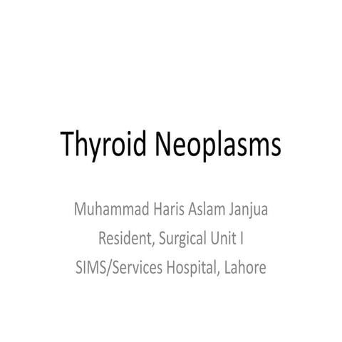 Thyroid neoplasms