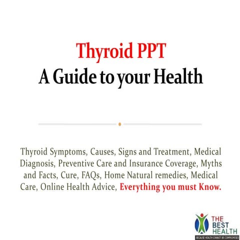 Thyroid ppt health advice
