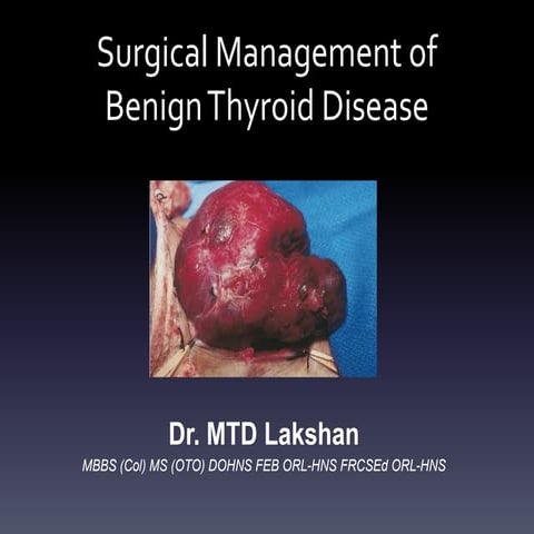 Thyroid presentation