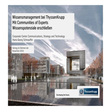 Vortrag ThyssenKrupp Cogneon Knowtech 2010