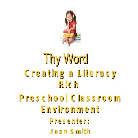 Thy word  literacy workshop
