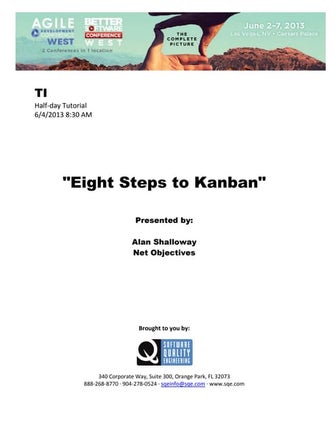 Eight Steps to Kanban