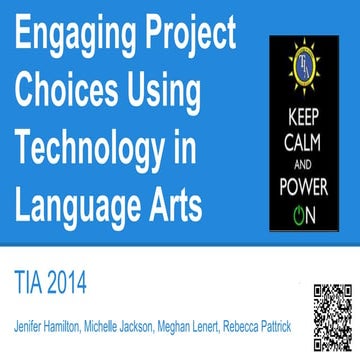 TIA 2014   Engaging Project Choices Using Technology