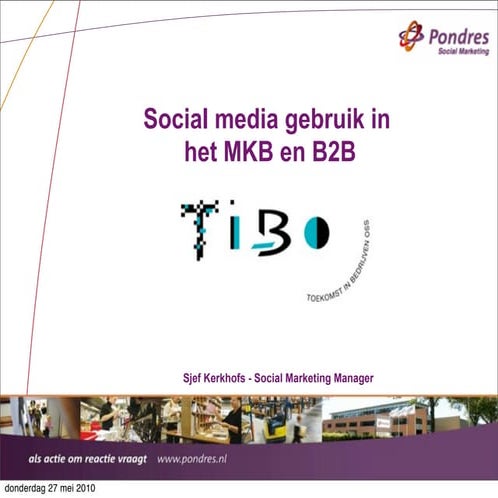 Tibo Lezing 27 mei