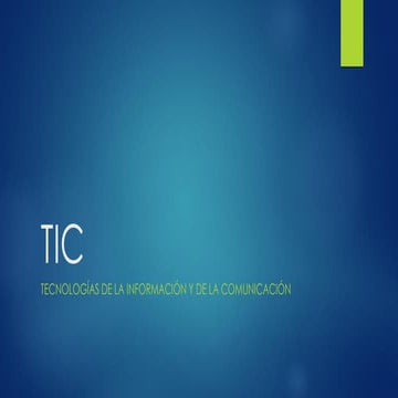 Tic aplicadas a la educacion | PPT