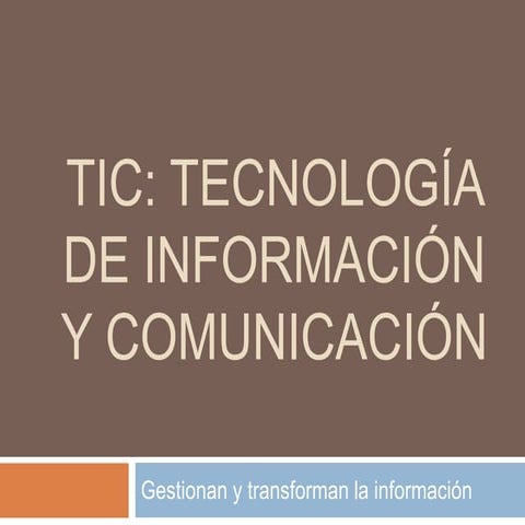 Uso de las TIC | PPTX