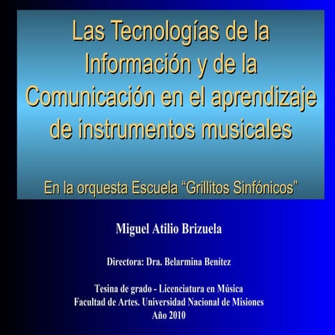 Tic aprendizaje musical