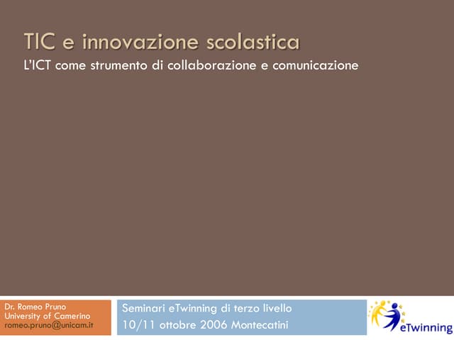 TIC e innovazione scolastica