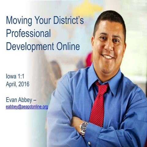Moving Your District's Professional Development Online