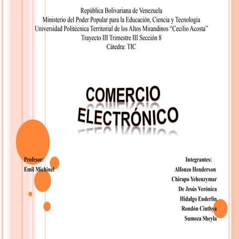 Tic comercio electronico