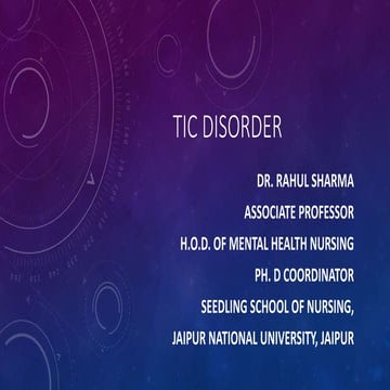 Tic disorder