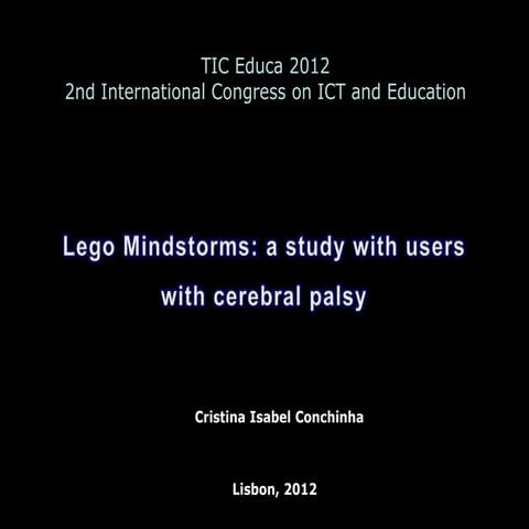 A minha apresentação para o Tic Educa 2012