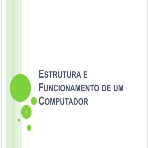 Tic  estrutura e funcionamendo do computador