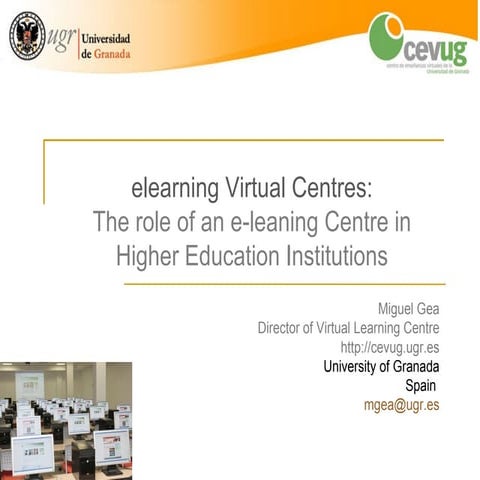 Ticet 2012 conference: elearning Virtual Centres   