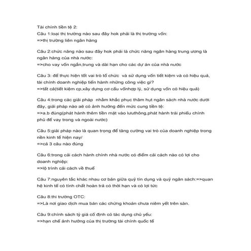 Tài chính tiền tệ 2