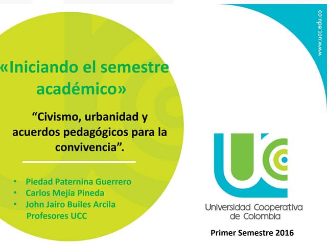 Tic inicio semestre 2016  piedad jh...