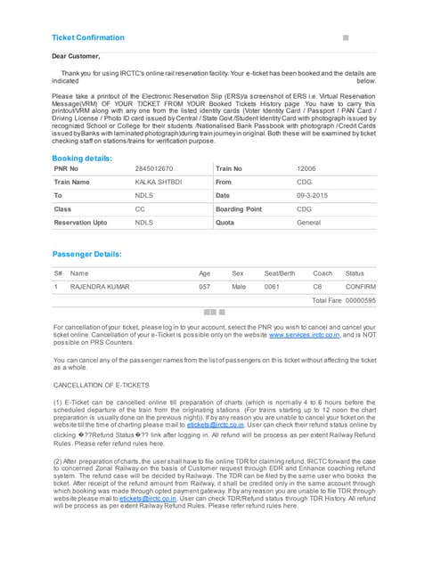 Irctc next generation e ticketing system | PDF