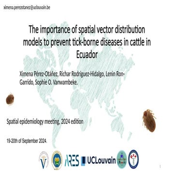 Spatial Vector Distribution Models to Prevent Tick-Borne Diseases in ...