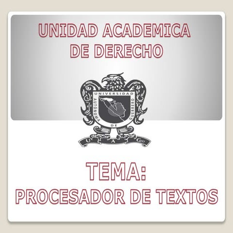 Tic procesador de textos