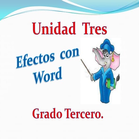 Efectos con Word
